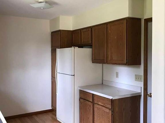 Nice wood flooring in kitchen area