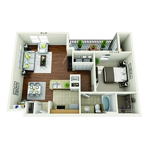 Floor plan A1P