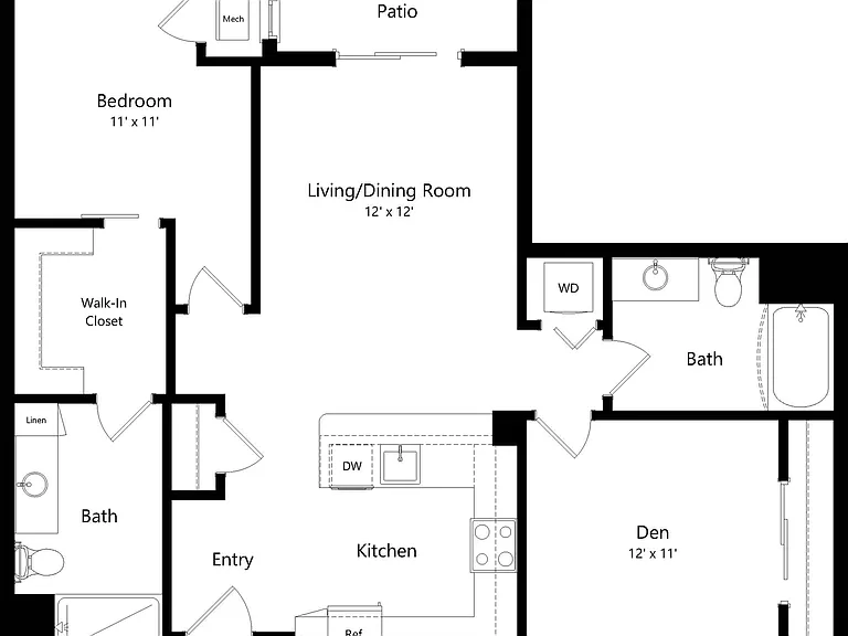 Floor Plan C3 | The Junction | Apartments in Menomonee Falls, WI Floor Plan C3 | The Junction | Apartments in Menomonee Falls, WI
