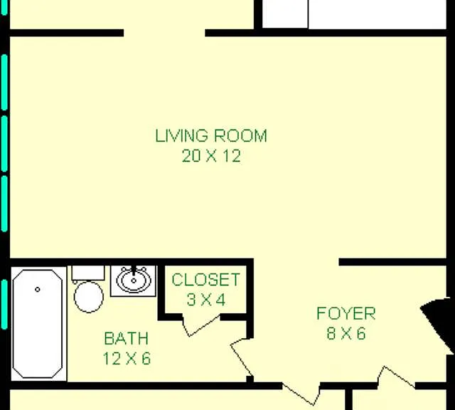 Sewickley One Bedroom Floorplan Sewickley One Bedroom Floorplan
