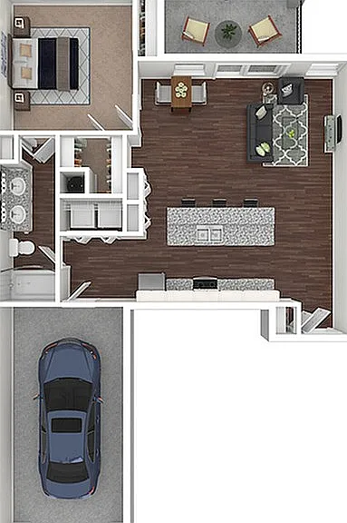 A3 | 1x1 | 804 sf A3 | 1x1 | 804 sf