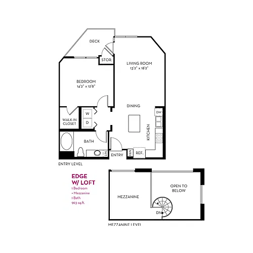 Floor plan Edge w Loft