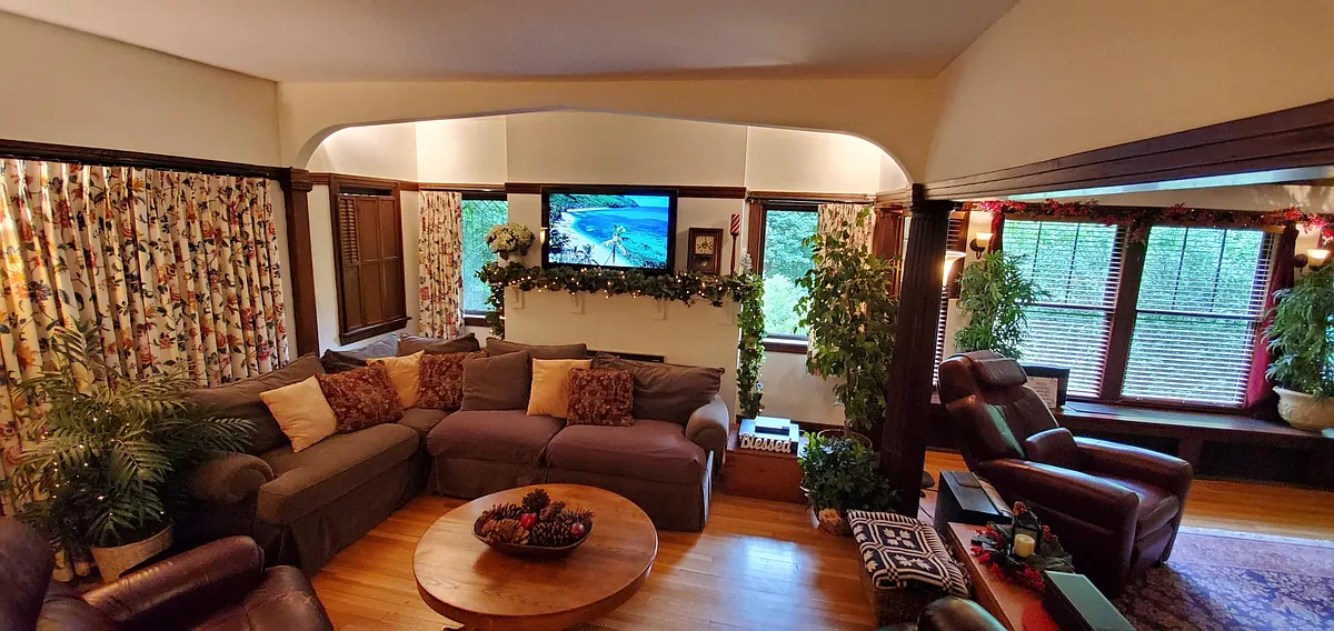 Living Room #1 ~ TV ~ Fireplace Hidden - 106 Overlook Rd