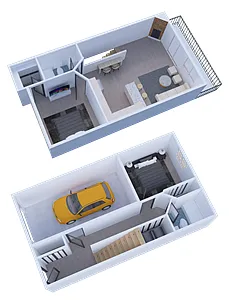 Floor plan 2 Bed / 2 Bath