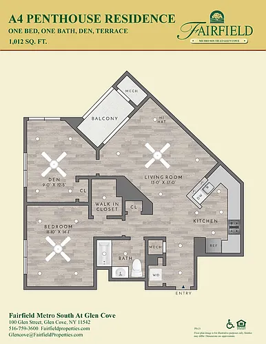 Floor plan PHA4 South Residence