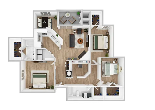 Floor plan Three Bedroom