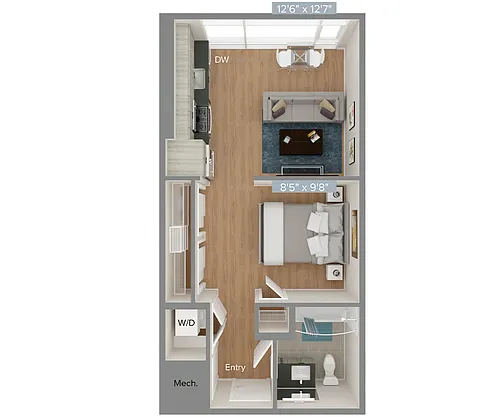Floor plan SM04-499sf-S