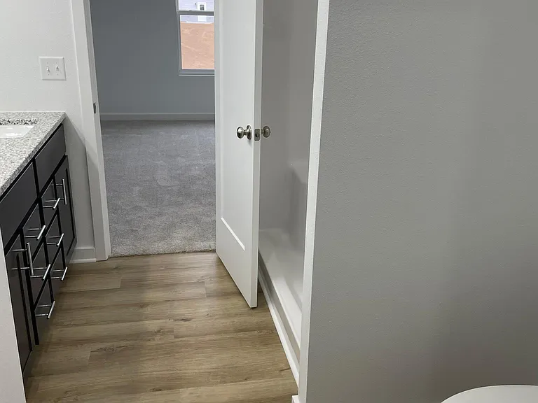 Master bathroom with walk in shower.