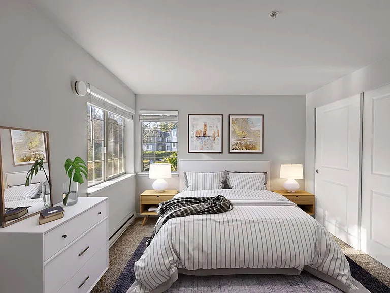 Escape to this tranquil bedroom, your perfect retreat for relaxation and restful sleep