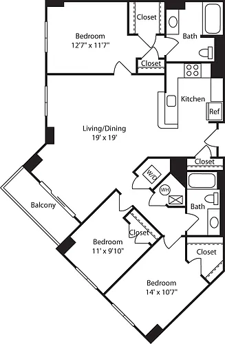 Floor plan D1