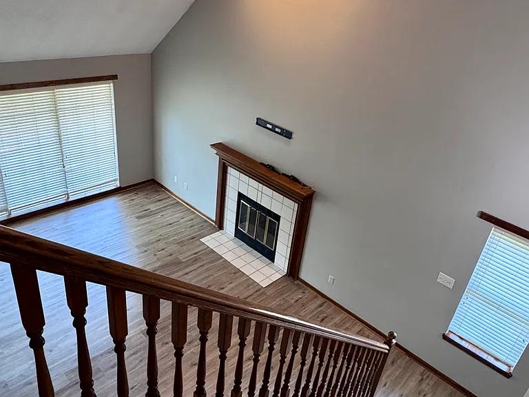 upstairs looking into living room