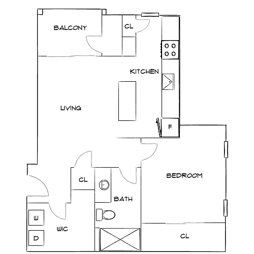 Floor plan Design 1B