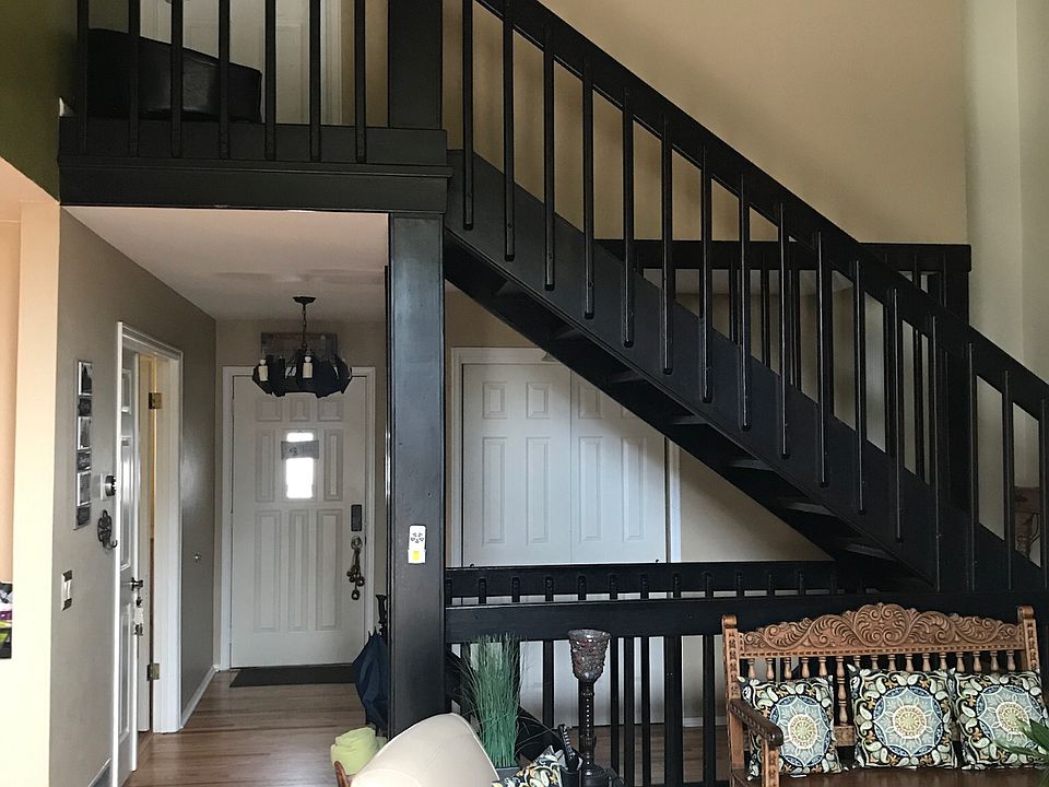 House is all painted gray 