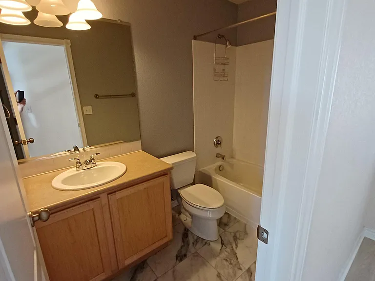 Shared upstairs Bath for BR's 2 & 3.