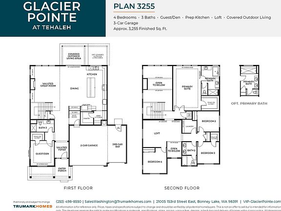 Glacier Pointe Plan 3255 Floor Plan