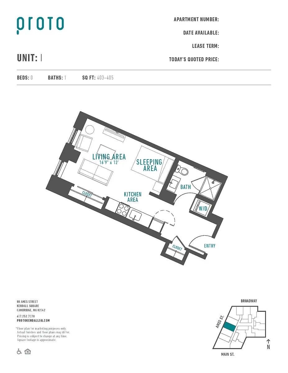 Floor plan Studio-I