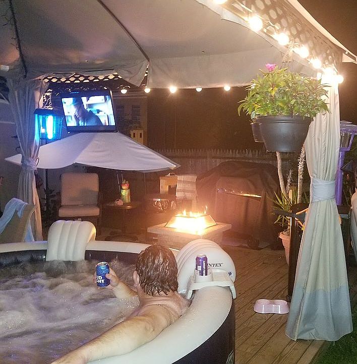 Backyard, new deck patio