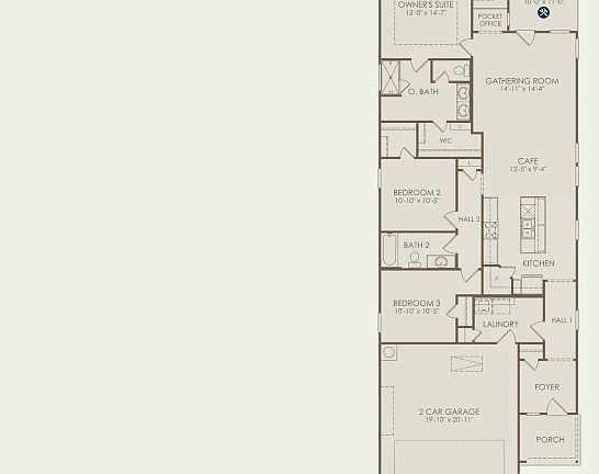 Kerrville Floor Plan, Quick Move-in Home, Floor 1