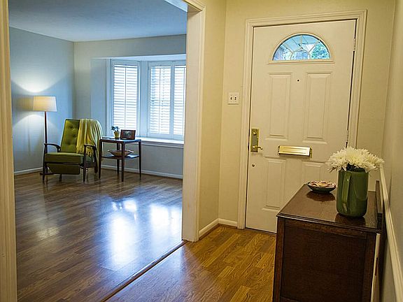 Front entry looking into living room