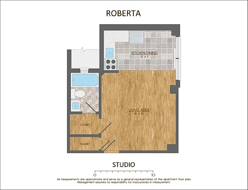 Floor plan Studio