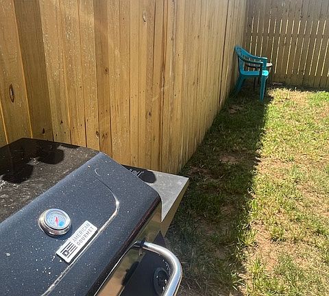 Your yard, maintenance included in rent.