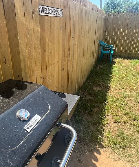 Your yard, maintenance included in rent.