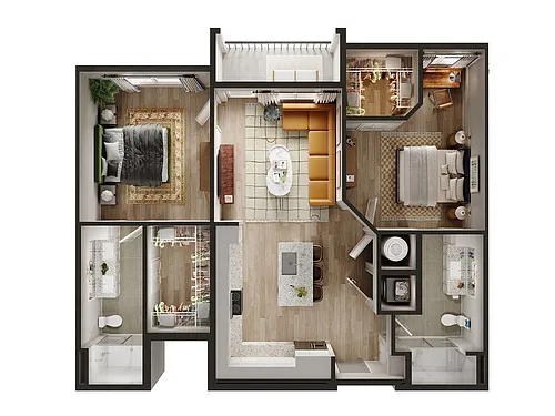 Floor plan B1A