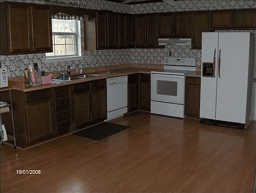 kitchen with hardwood floors