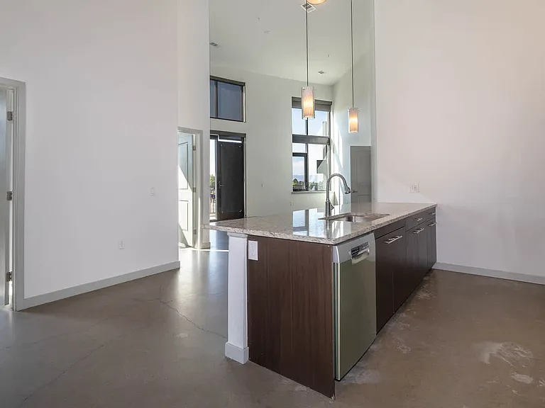 Kitchen and Living Area with Hard Surface Flooring