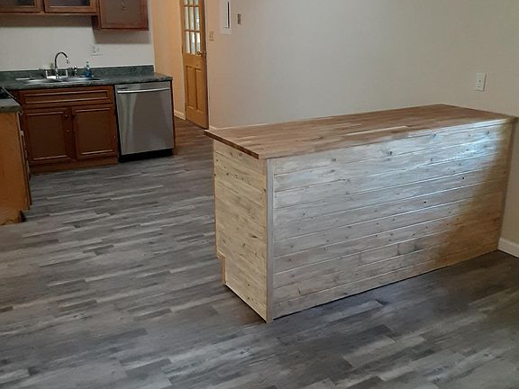 Looking from dinning area to back