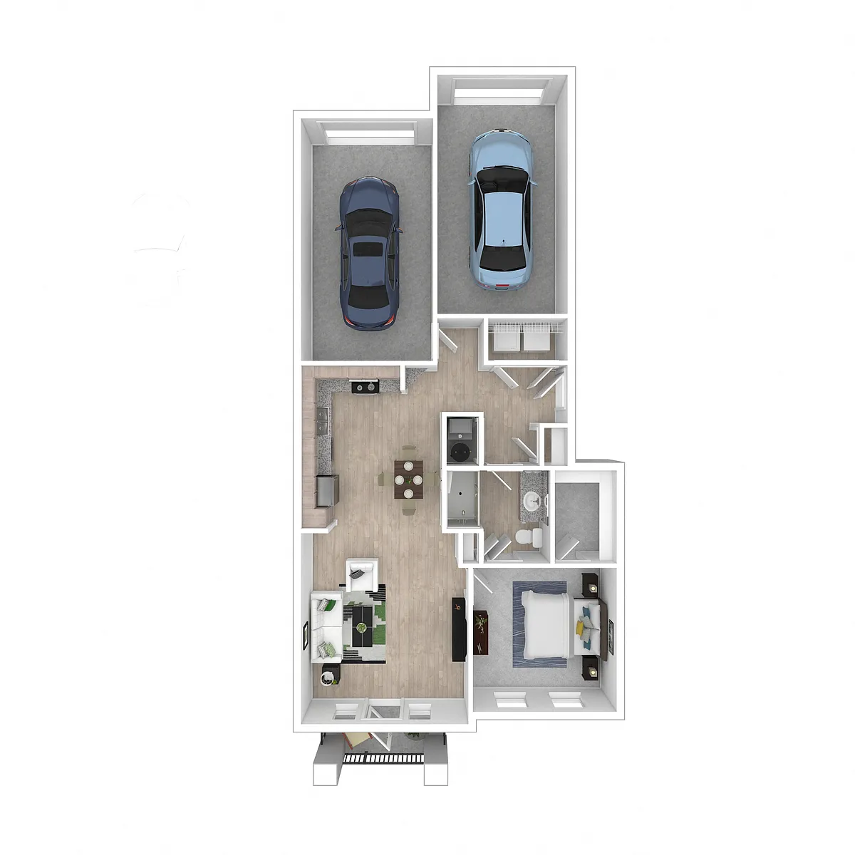 Floor plan A3.2 HCA w/ 2-car Garage