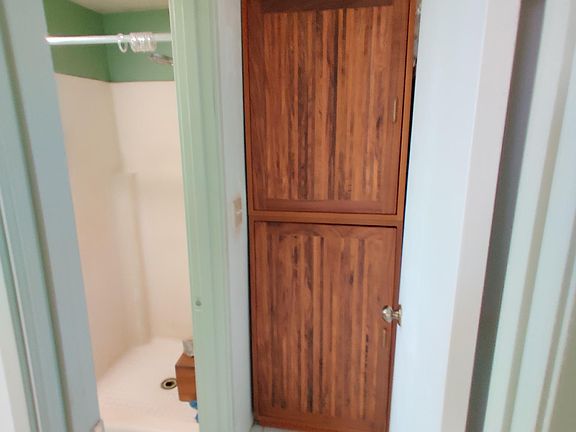 showers and storage closet
