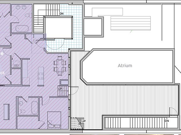 Floor Plan for Penthouse and Roof Top Deck