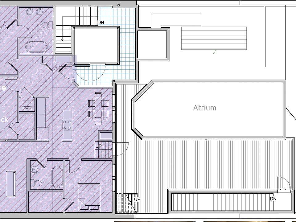 Floor Plan for Penthouse and Roof Top Deck