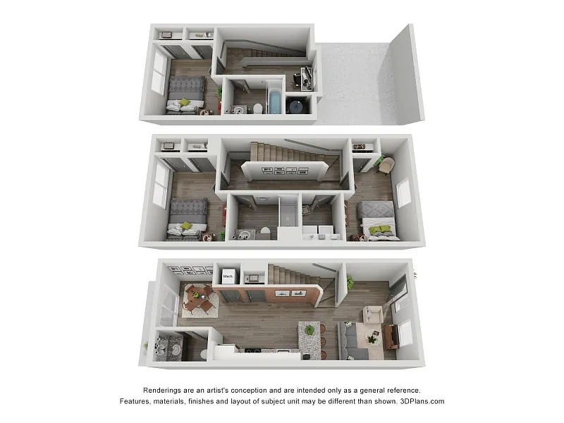 Floor plan The Retreat - Evolve Townhomes