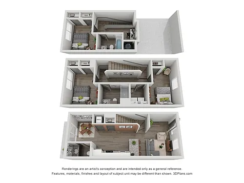 Floor plan The Retreat - Evolve Townhomes