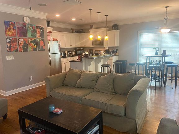 open floor plan with spacious kitchen and living room