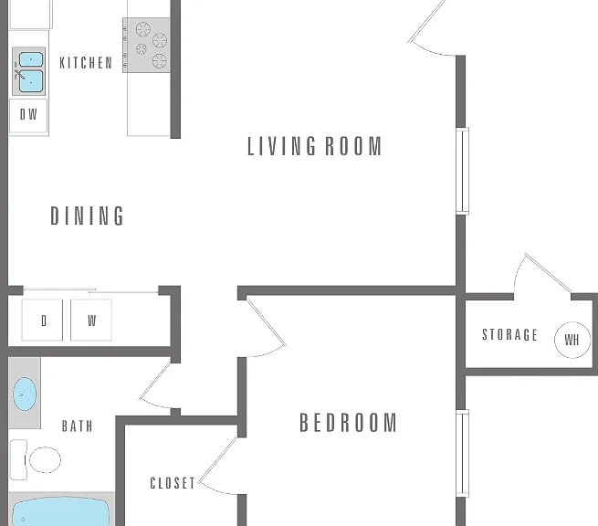 I bed, 1 bath I bed, 1 bath