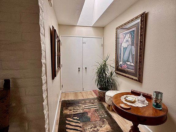 Inside foyer with skylight