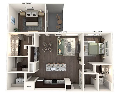Floor plan B3-1254-E