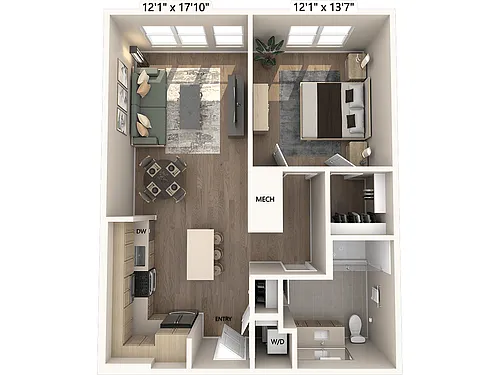 Floor plan A3m2-Base