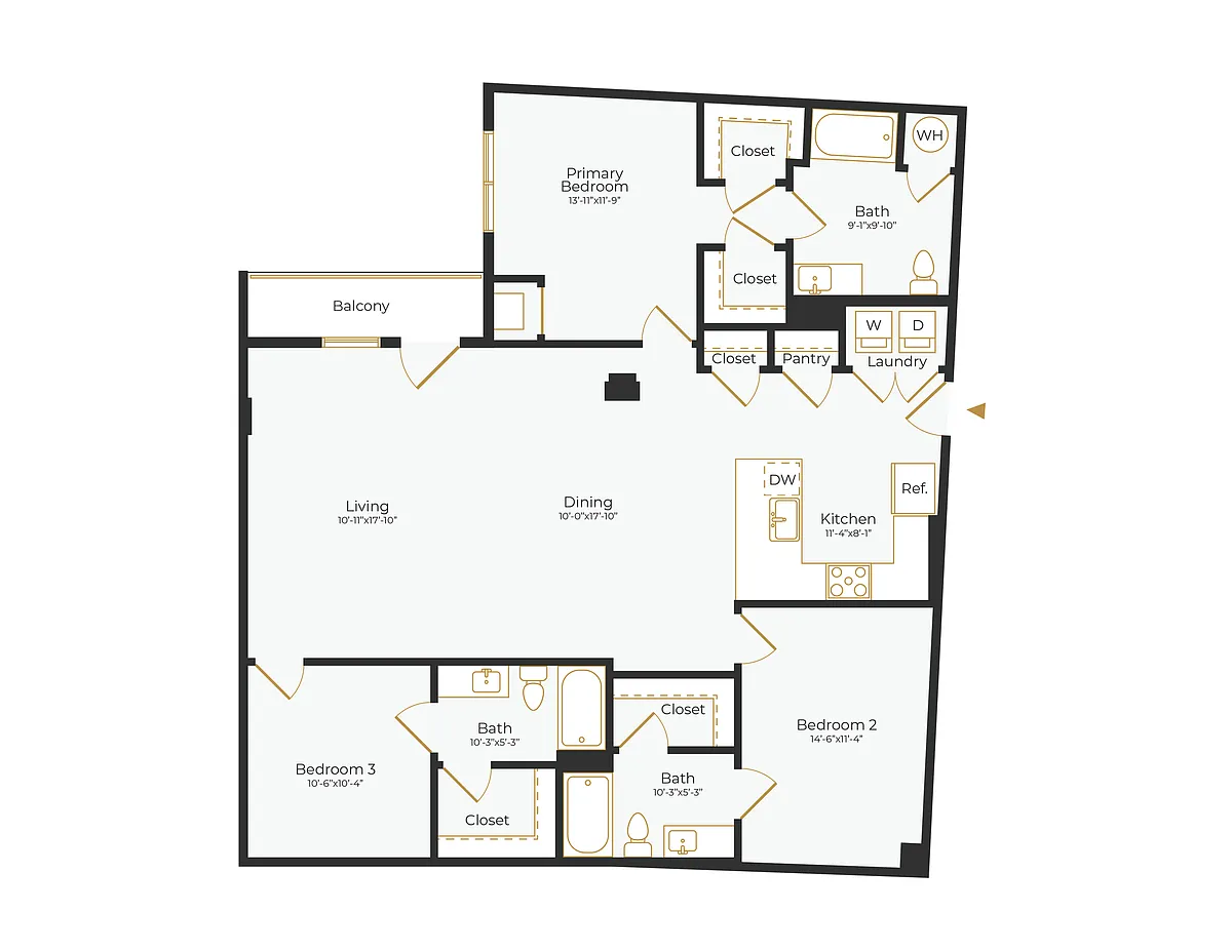 Floor plan C1 ADA