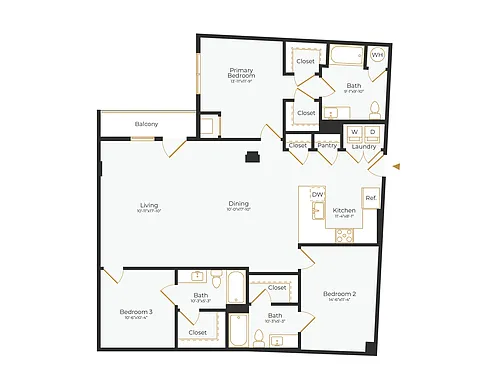 Floor plan C1 ADA
