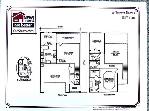 2 bedroom 2 1 2 bath 2 car garage, large covered back porch