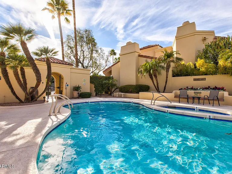 Closest pool with hot tub, 1 minute walk.