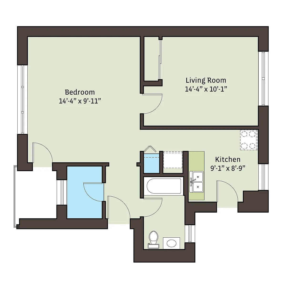 Floor plan mplc1bDr