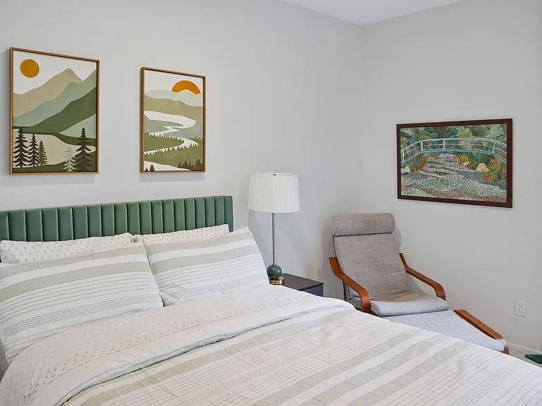 Second bedroom with private ensuite bathroom.