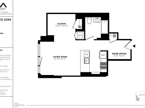 2nd image of 625 W 57th St APT 2254