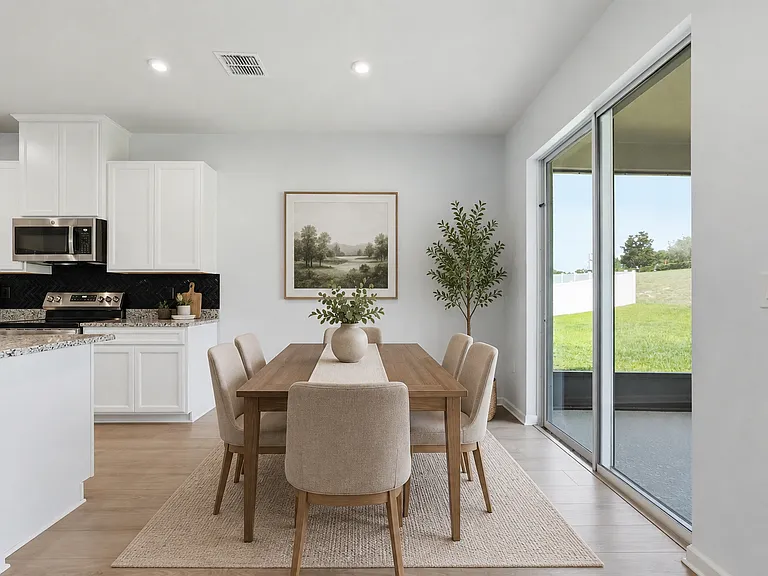 Virtually staged eating space