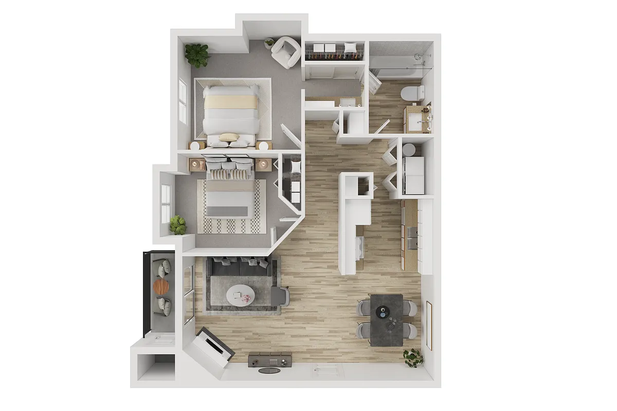 Floor plan 2 Bedroom
